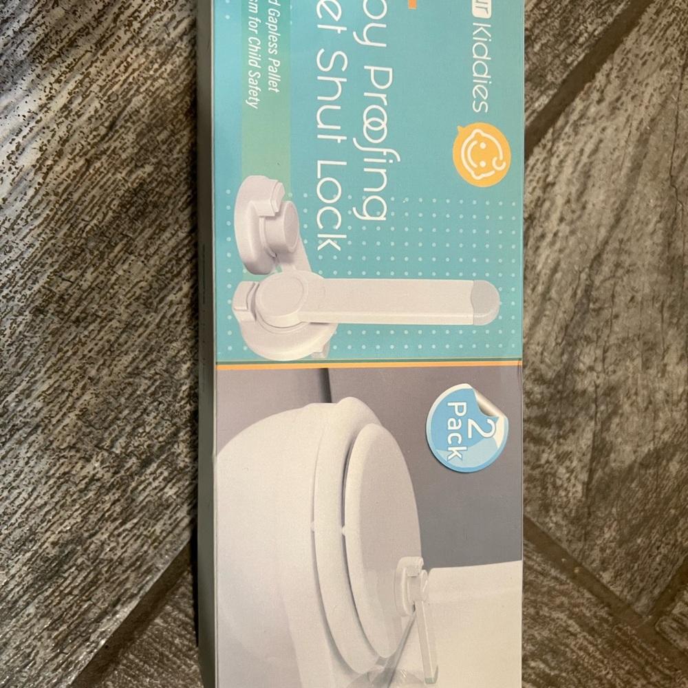 Kiddies Baby Proofing Toilet Shut Lock 2 Pack